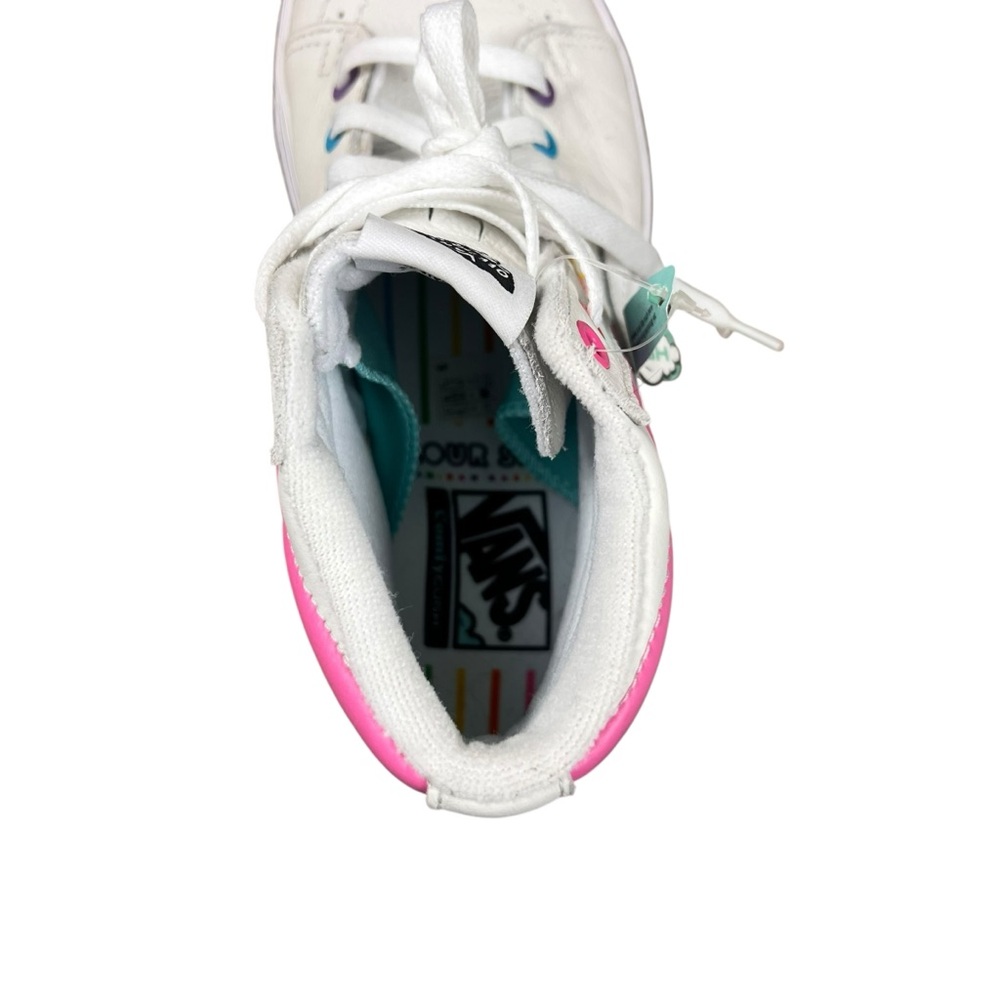 Vans x FLOUR SHOP NEW Super ComfyCush Sk8-Hi Rainbow shoes - Picture 8 of 10